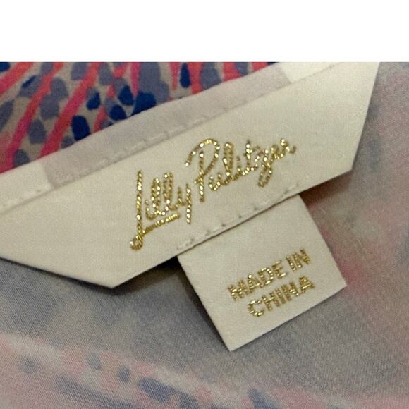 Lilly Pulitzer Pareo Sarong Wrap Roar of the Seas Women Rectangle Scarf Coverup - Picture 7 of 10